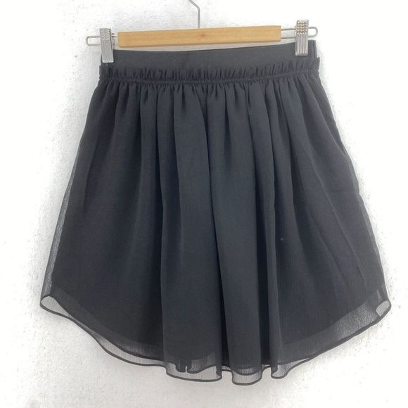 TALULA A Line Flare Black Skirt - Picture 2 of 4